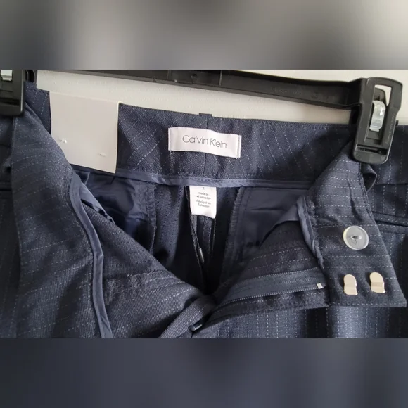 NWT- Calvin Klein Pinstripe Modern Essential Pant - Picture 8 of 8
